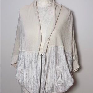 NWT Anthologies Moss cardigan with zipped closure